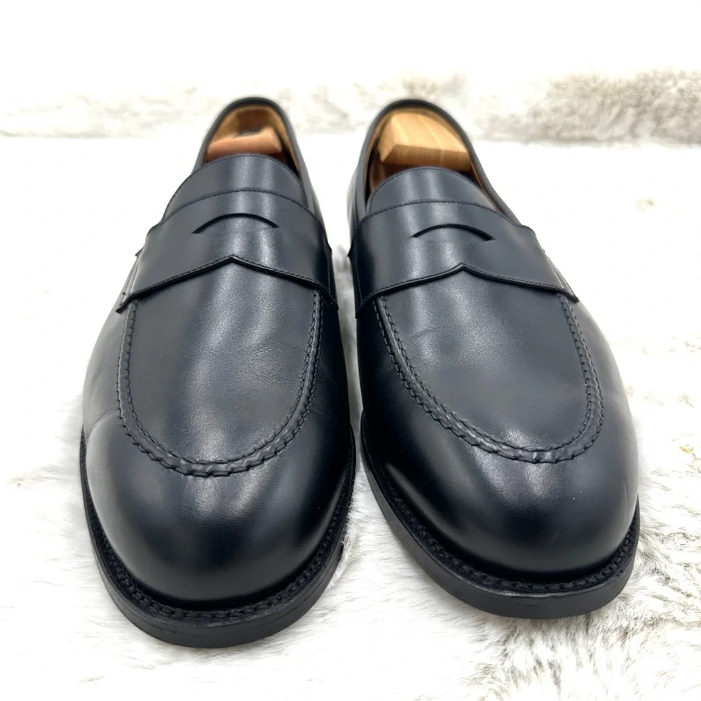 Morjas Ivy Loafers in‎ Black Leather NEW size 13 US 13.5